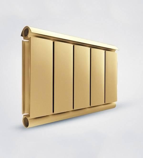 Алюминиевый Дизайн радиатор SILVER S 500 золото муар